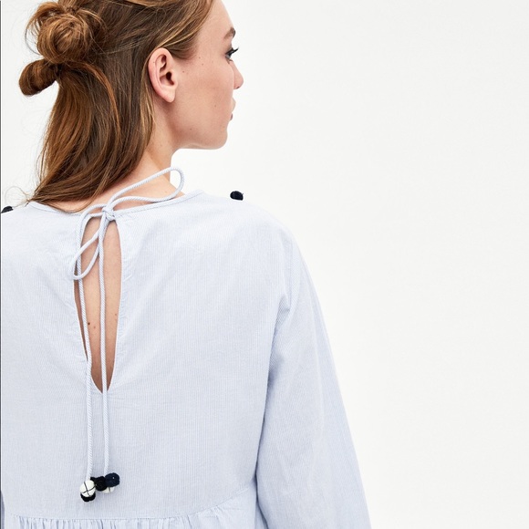 FINAL SALE!!!ZARA POMPOM & EMBROIDERY DRESS - Picture 3 of 7